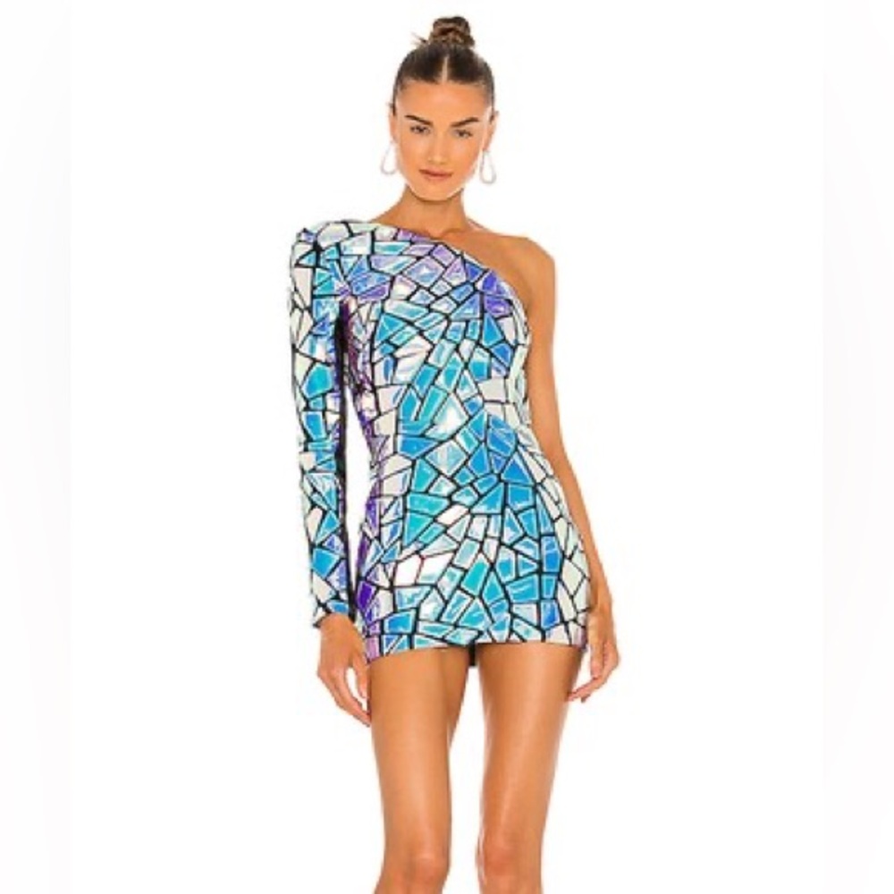 NWT‎ BRONX AND BANCO Solar Embellished Dress Multicolour Sz XS